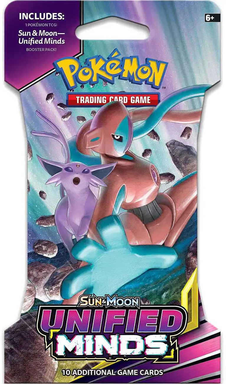 Pokemon TCG Sun & Moon Unified Minds Single Booster Blister Pack 