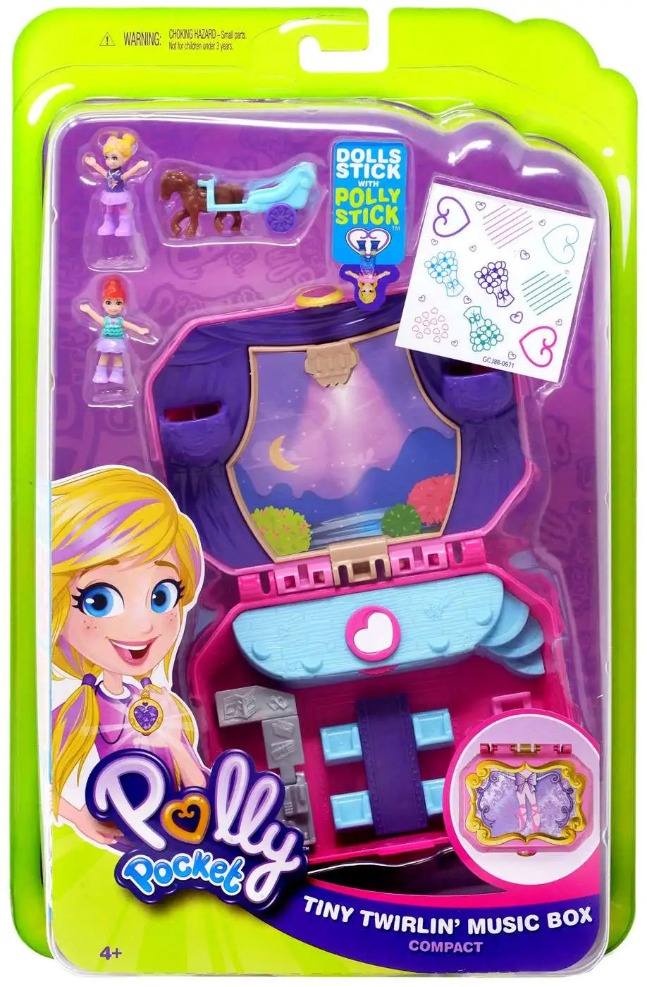 Gift Polly Pocket Tiny Places Fiercely Fab Studio Compact Mattel Toy Play Set 