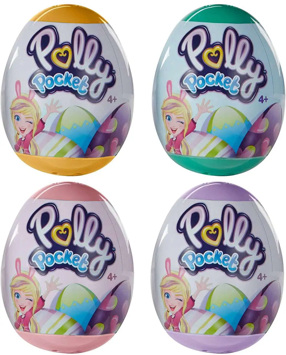 POLLY POCKET EASTER EGG 1 DOLLY AND 1 OUTFIT VIOLET 