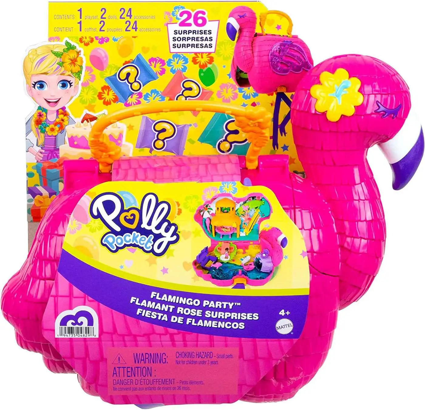Mattel Polly Pocket Big Pocket World 12 Pop & Swap Pieces Kids Play Toy  Assorted