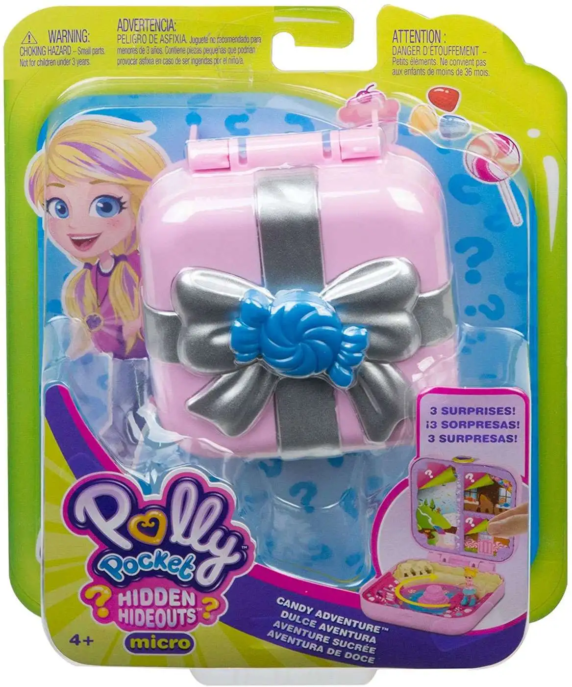Polly Pocket Hidden Hideouts Candy Adventure Playset Mattel 