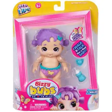 LITTLE LIVE BIZZY BUBS " POLLY PETALS " WALKS & TALKS LIKE A REAL BABY NEW 