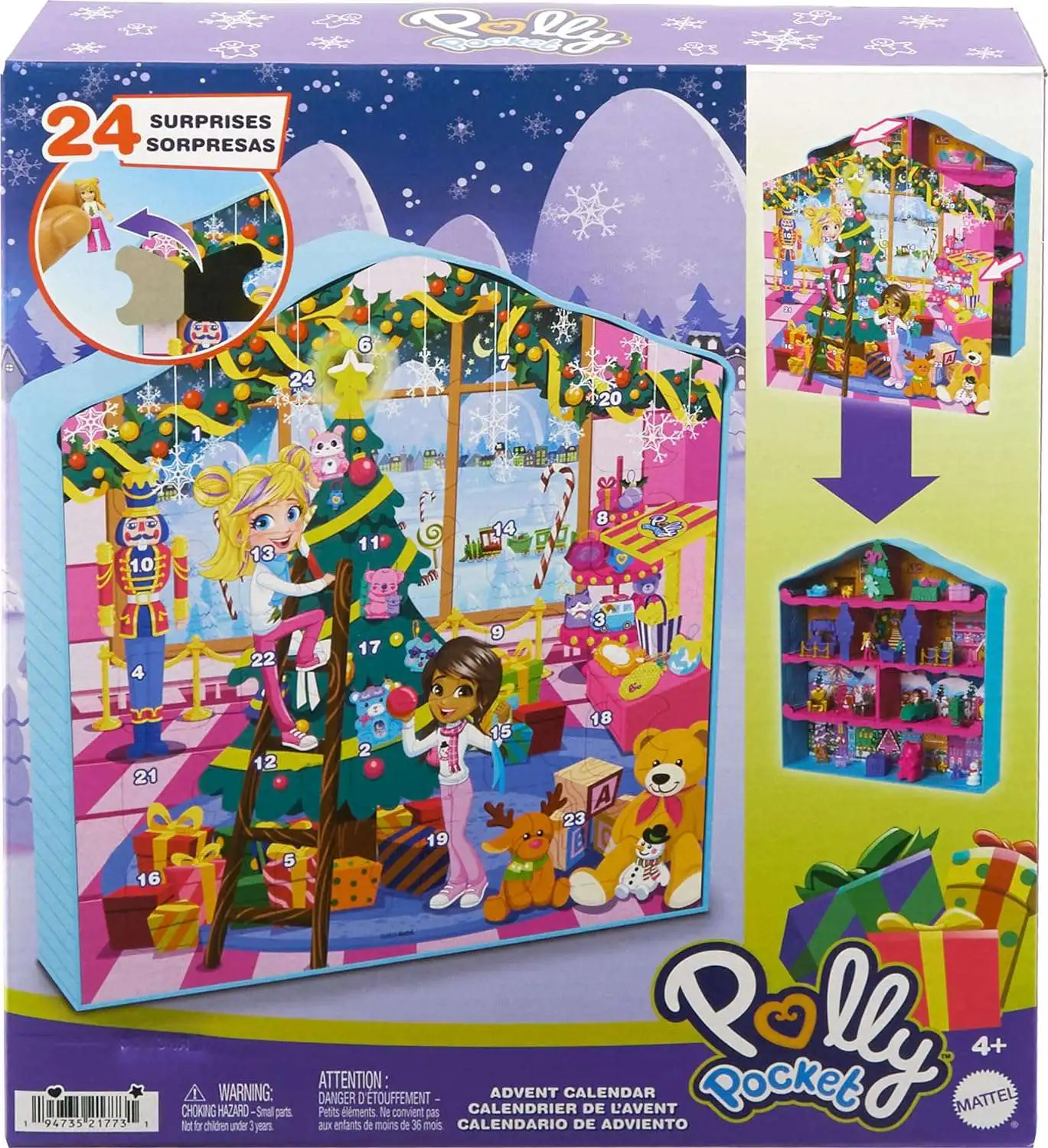 Polly Pocket Polly Pocket Advent Calendar 2024 Version Mattel Toys ToyWiz