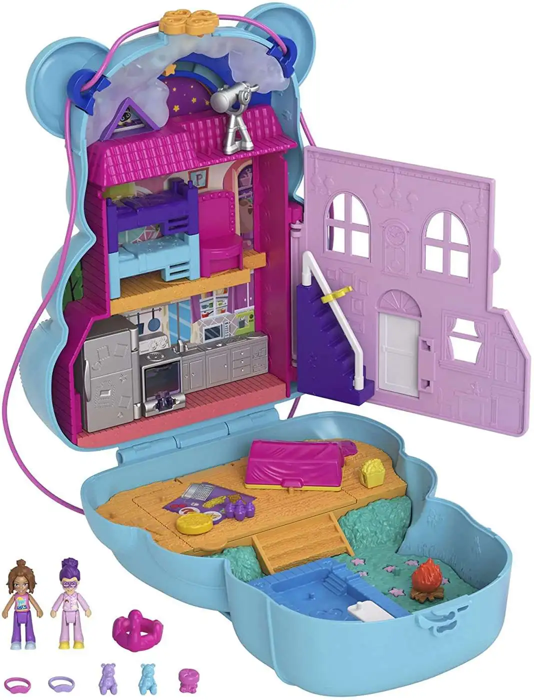 Polly Pocket Teddy Bear Purse Micro Playset Mattel Toys - ToyWiz