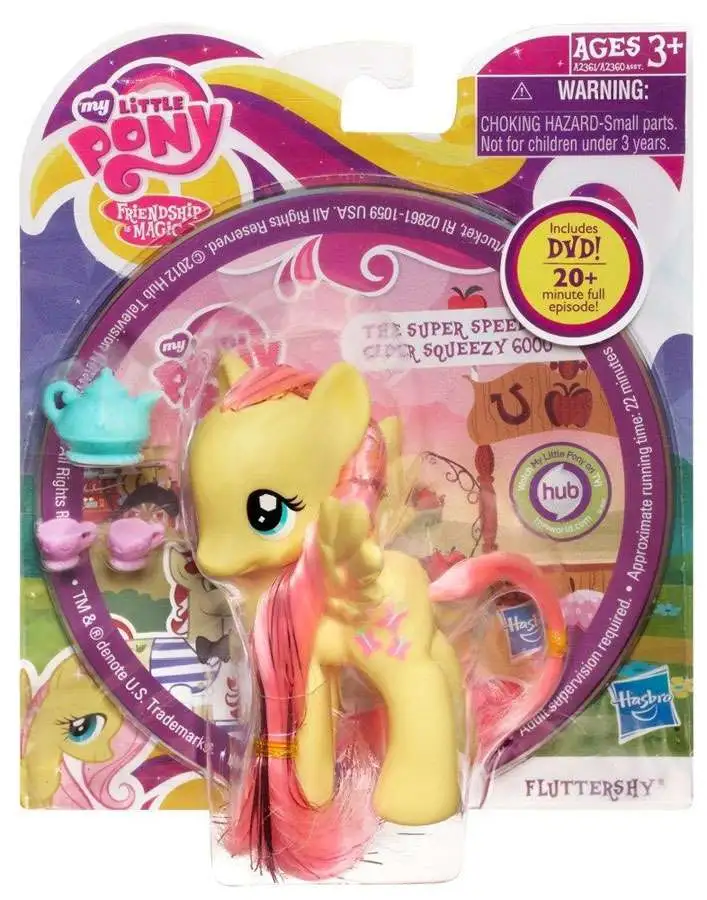 My Little Pony Friendship is Magic DVD Packs Fluttershy Figure [Damaged Package]