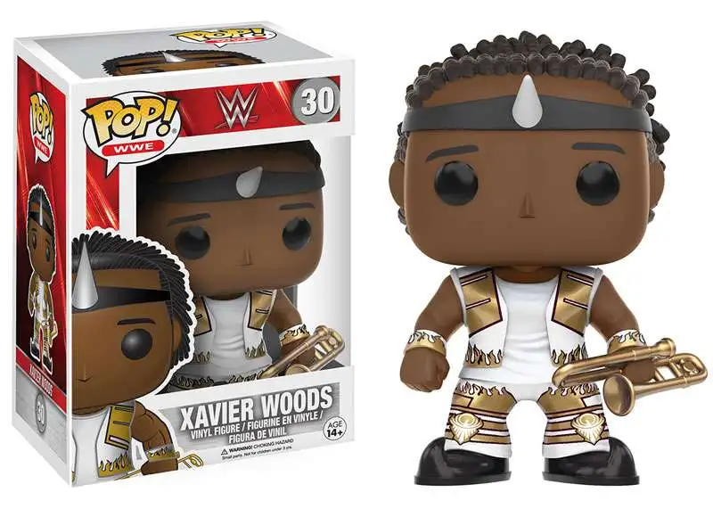 Funko WWE Wrestling POP! WWE Xavier Woods Vinyl Figure #30 [New Day, White Outfit, Damaged Package]