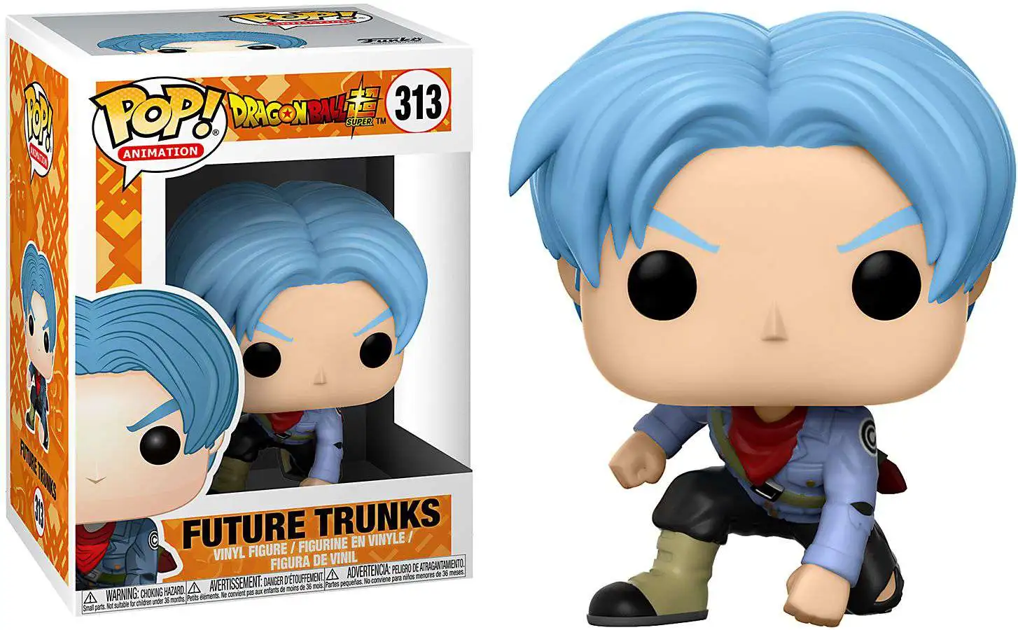 Funko Dragon Ball Super POP Animation Future Trunks Vinyl Figure 313 Blue  Hair - ToyWiz