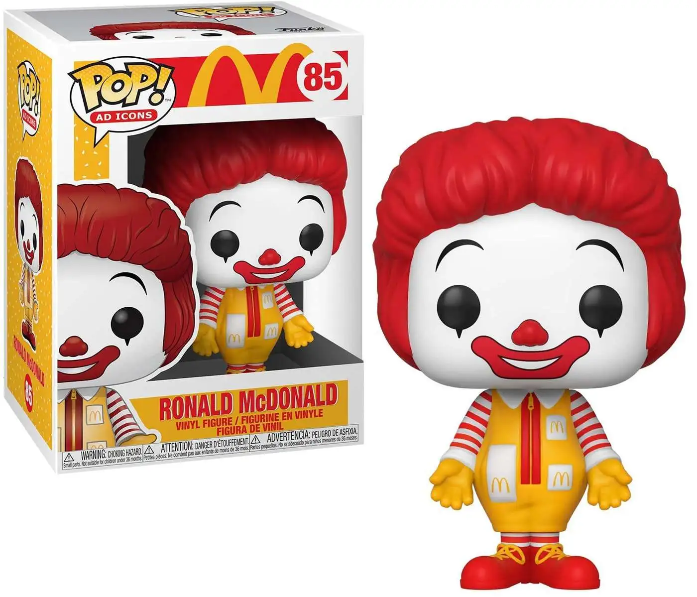 Details about   Funko POP Ronald McDonald 85 McDonalds Ad Icons 45722 NIB In Stock 