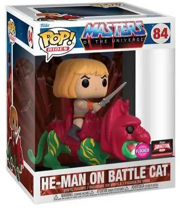 Funko Masters of the Universe POP! Rides He-Man on Battle Cat Exclusive Vinyl Figure #84 [Flocked]