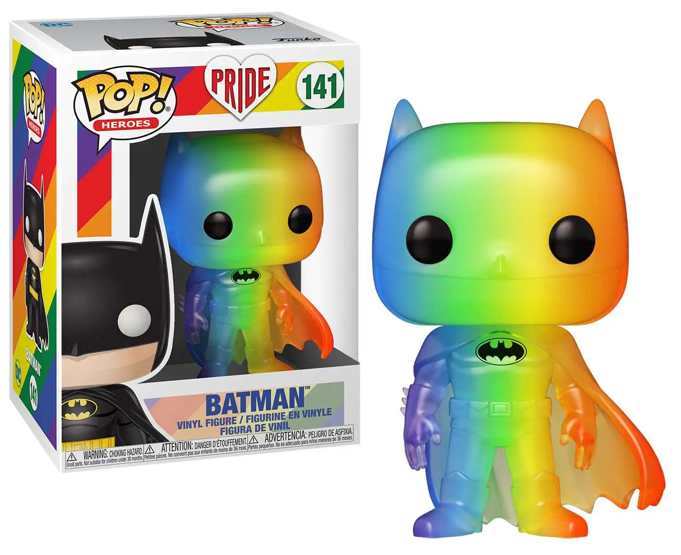 Funko Pop Heroes Batman Pride 2020 Rainbow Vinyl Figure for sale online 