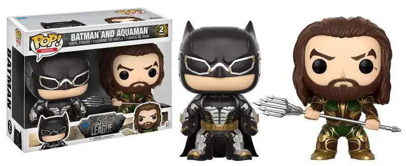 Funko Justice League POP! Heroes Batman & Aquaman Exclusive 2-Pack Vinyl Figure