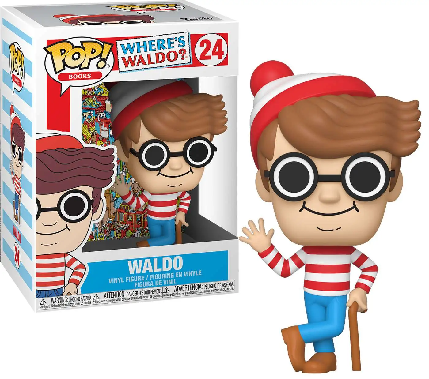 Funko Wheres Waldo POP Books Waldo Vinyl Figure 24 - ToyWiz