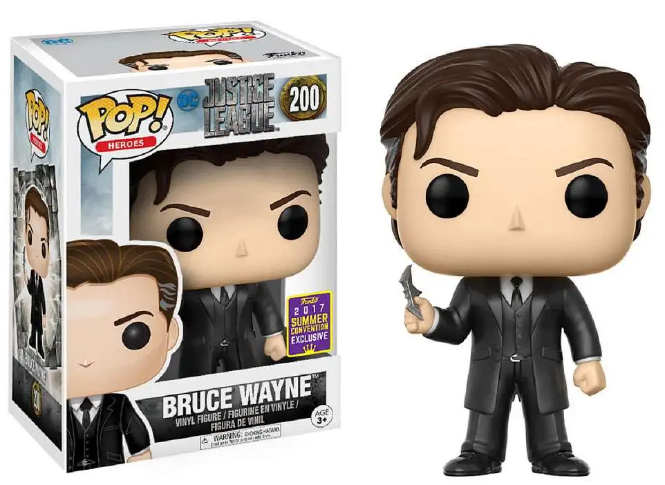 Funko Justice League POP! Heroes Bruce Wayne Exclusive Vinyl Figure #200 [SDCC 2017 Exclusive]