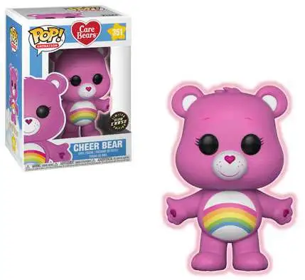 Funko Care Bears POP! Animation Cheer Bear Vinyl Figure #351 [Glow in the Dark, Chase Version, Damaged Package]