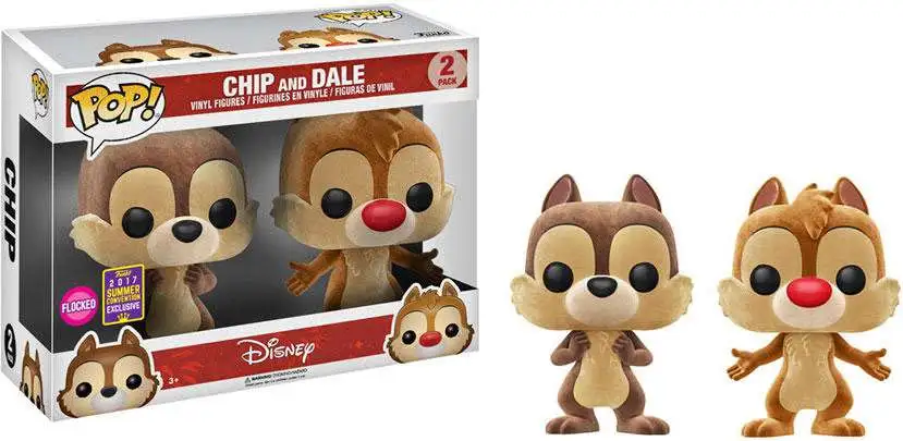 Funko POP! Disney Chip & Dale Exclusive 2-Pack Vinyl Figure [Flocked]