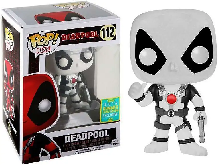Funko POP! Marvel Deadpool Exclusive Vinyl Bobble Head #112 [White Suit,  Damaged Package]