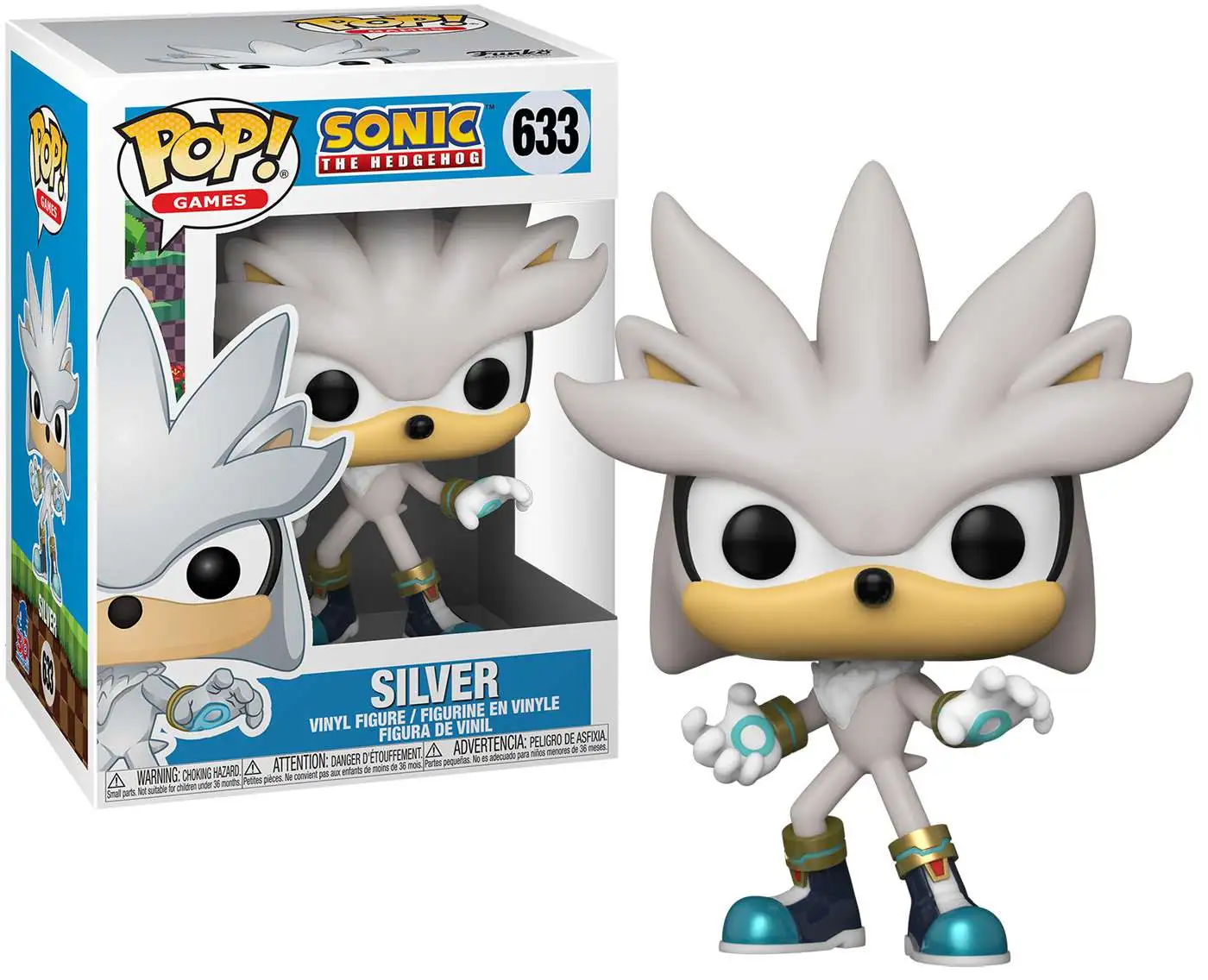Funko Sonic The Hedgehog 30th Anniversary POP! Games Silver Vinyl Figure  #633