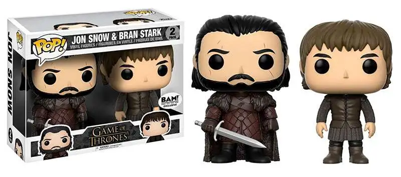 Op het randje merknaam Herziening Funko Game of Thrones POP Game of Thrones Jon Snow Bran Stark Exclusive  Vinyl Figure 2-Pack - ToyWiz