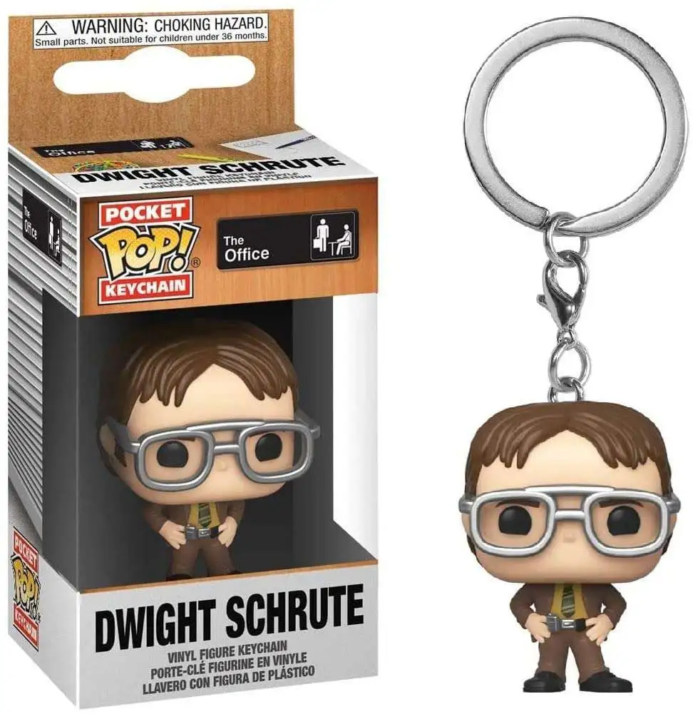 Television The Office Dwight Schrute 1.5" Pocket Keychain FunKo POP