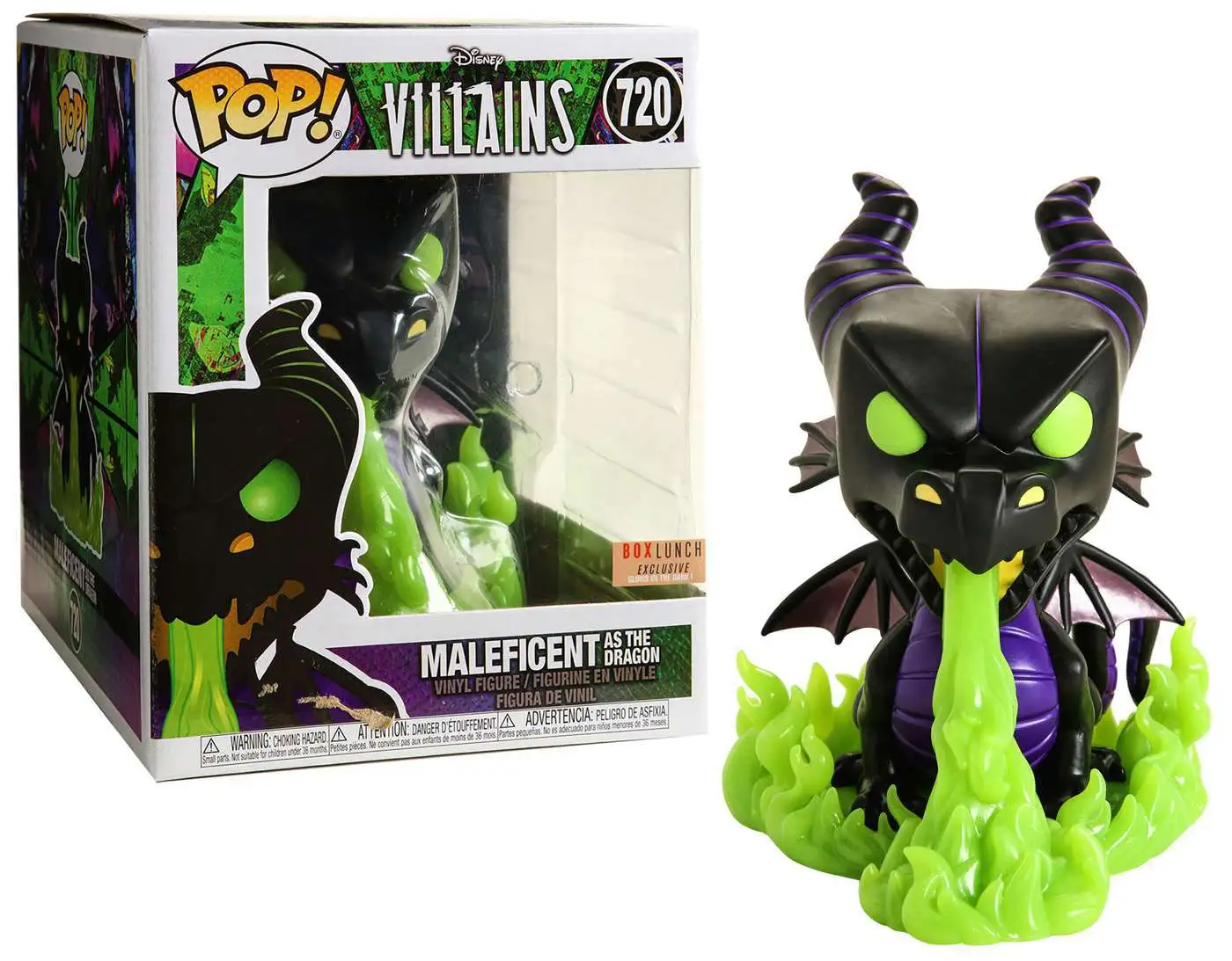Funko Pop Disney Villains 720 Maleficent as The Dragon Glows in The Dark :  : Jeux et Jouets