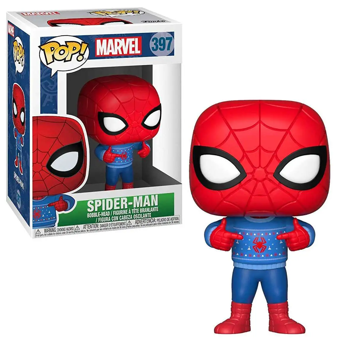 Om toevlucht te zoeken Een nacht stereo Funko Marvel Universe Marvel Holiday POP Marvel Spider-Man Vinyl Figure 397  Ugly Sweater - ToyWiz