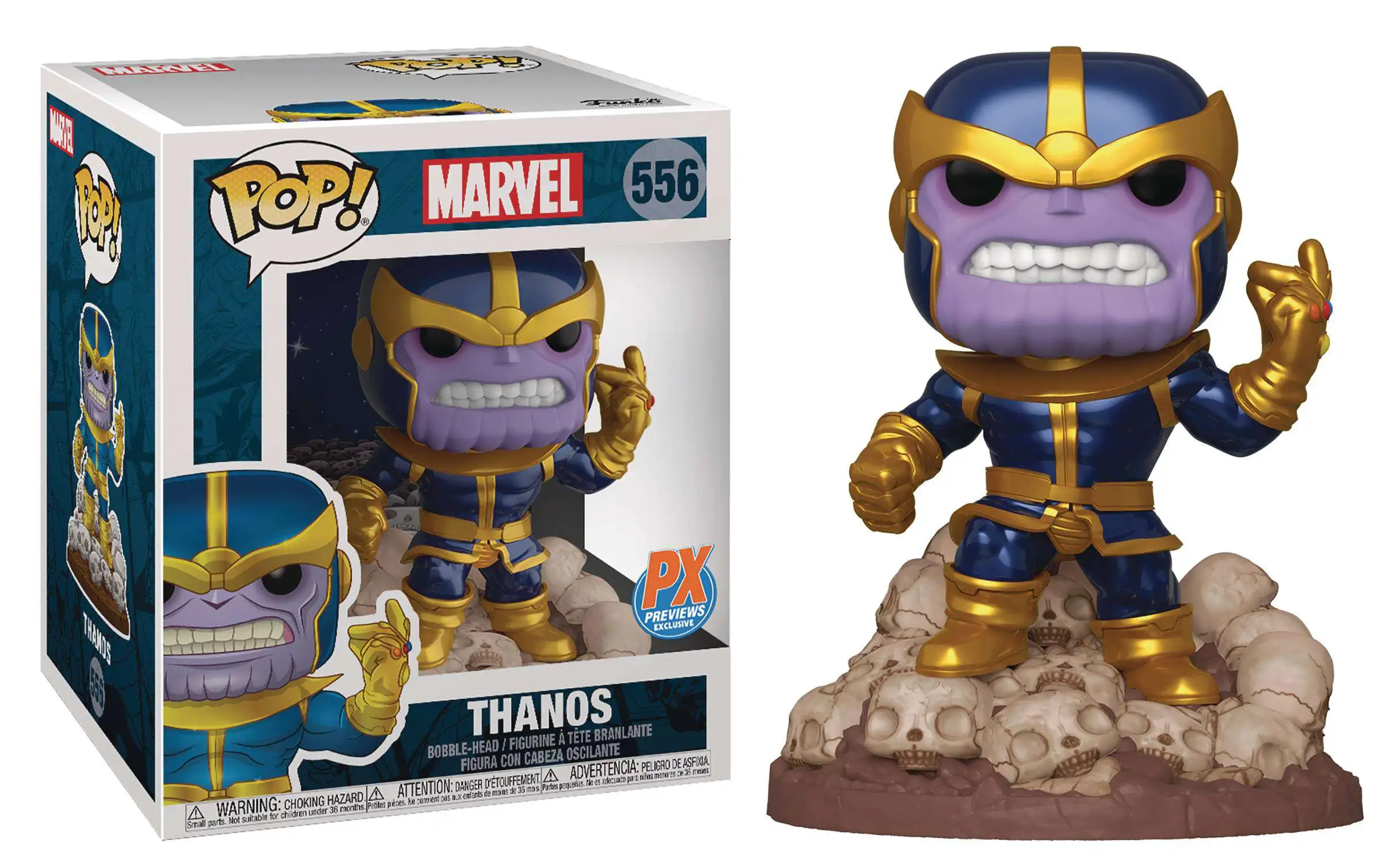 GUARDIANS OF THE GALAXY THANOS GLOW-IN-THE-DARK 6-INCH #78 POP COVER FUNKO POP 