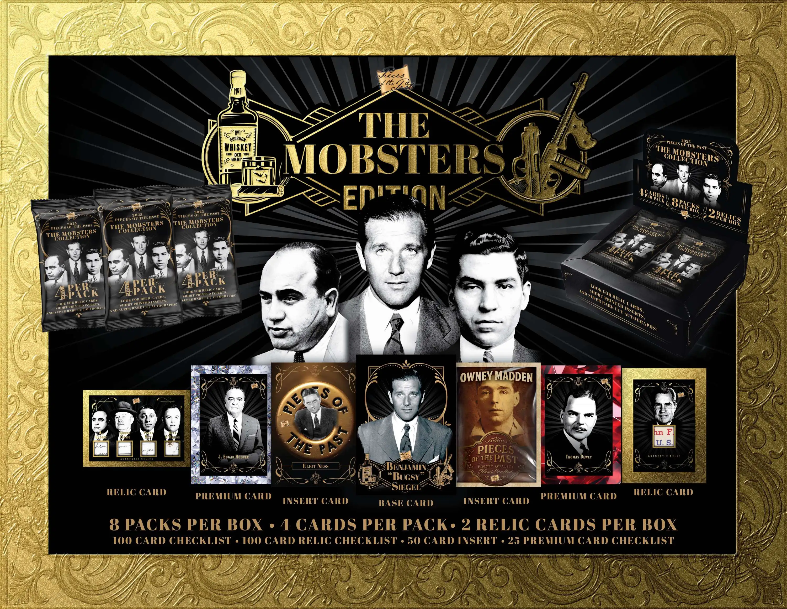 Pieces of the Past Mobsters Edition Trading Card HOBBY Box