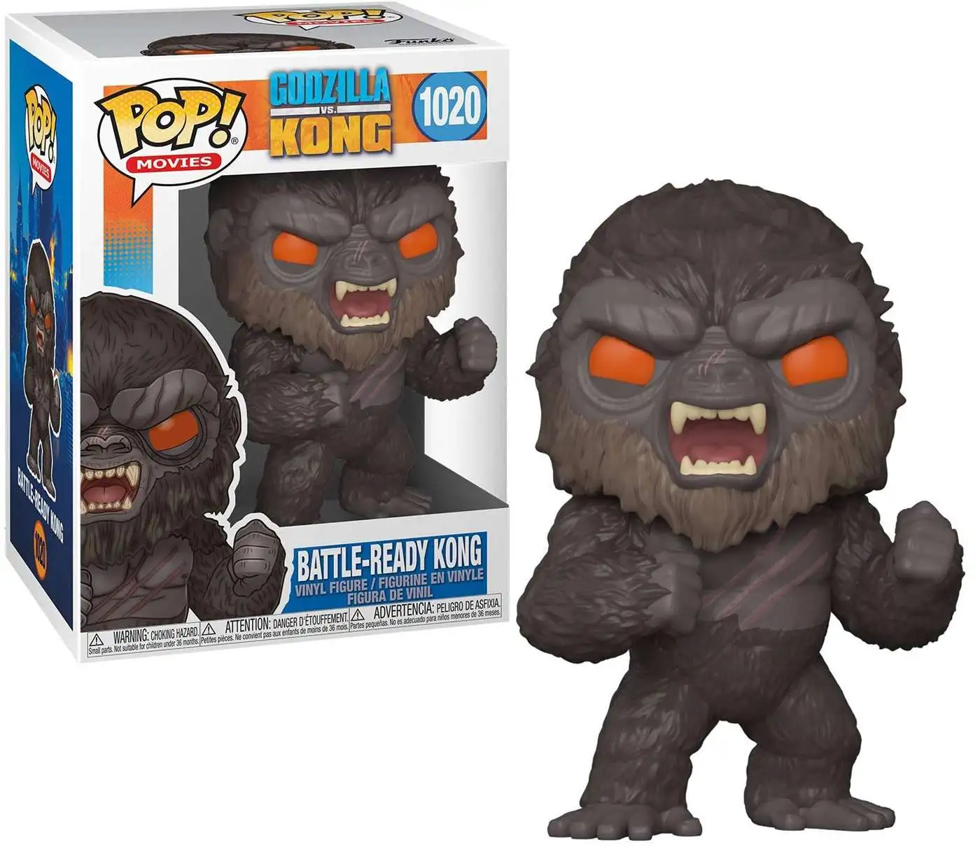Funko Godzilla vs Kong Kong Battle-Ready n°1020 Pop! 