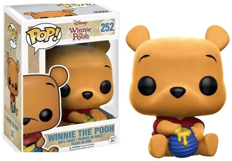 Funko POP! Disney Winnie The Pooh Exclusive Vinyl Figure #252 [Seated, Flocked, Damaged Package]