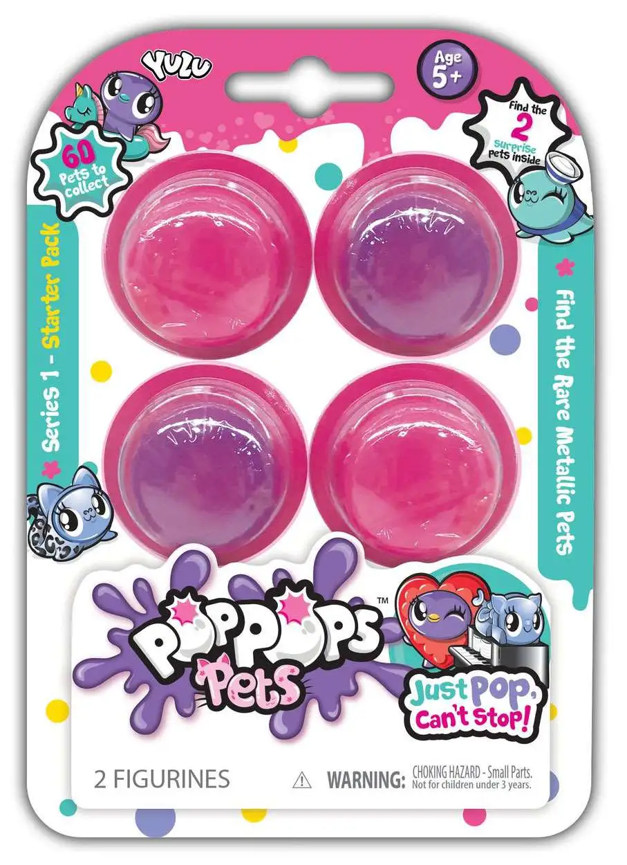 Bizak Pop Pops Pets Mini Pack Of 3 Pink