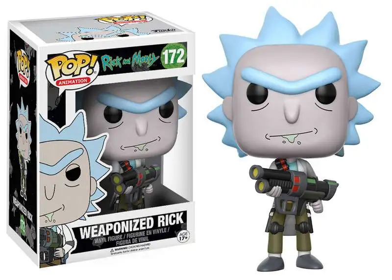 Toy Funko POP Animation: Rick and Morty Pickle Rick Vinyl Figure #333 NEW