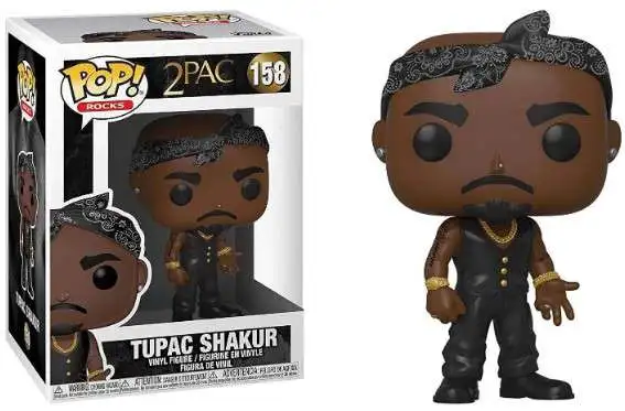 Funko POP! Rocks Tupac Shakur Vinyl Figure #158 [Vest with Bandana, Damaged Package]