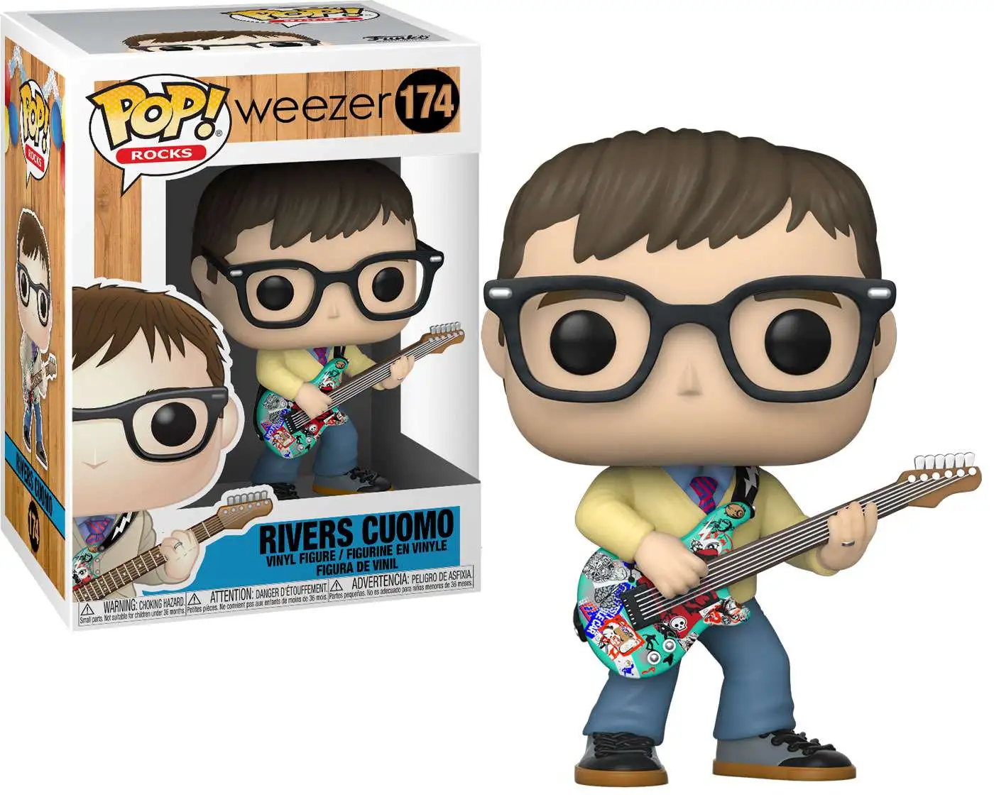 Funko Weezer POP Rocks Rivers Cuomo Vinyl Figure 174 Loose - ToyWiz