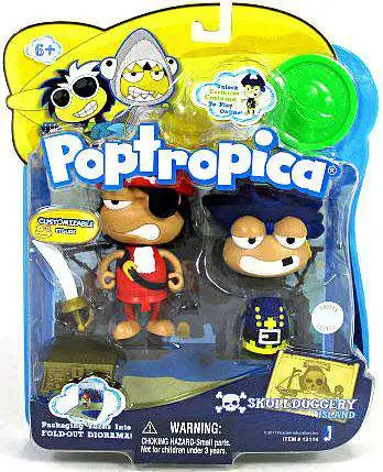 Poptropica Skull N Duggery 3-Inch Mini Figure 2-Pack [Damaged Package]