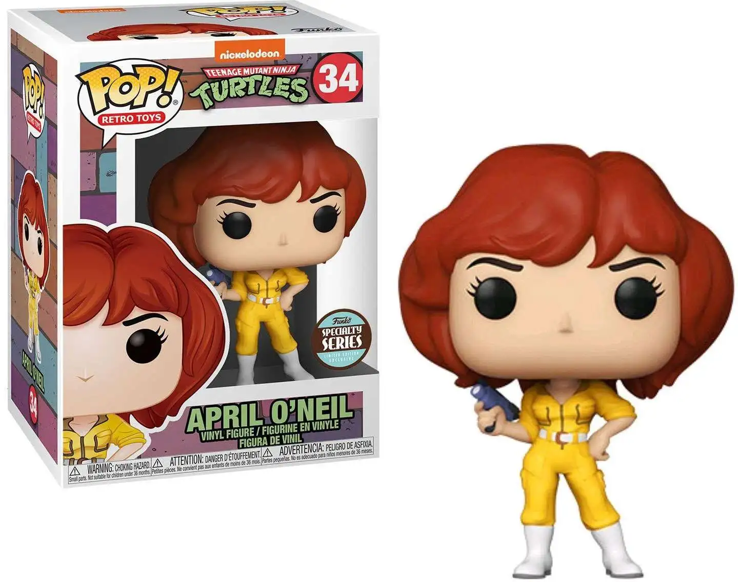 Funko Teenage Mutant Ninja Turtles POP! Retro Toys April O'Neil Exclusive Vinyl Figure #34 [Damaged Package]