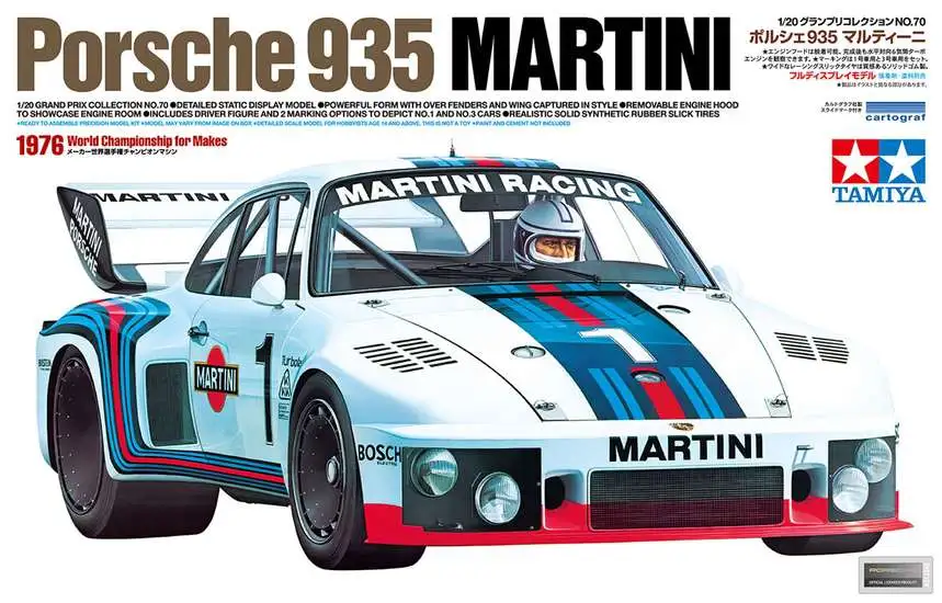 Tamiya USA Sports Car Series Porsche 935 Martini Model Kit (Pre-Order ships February)