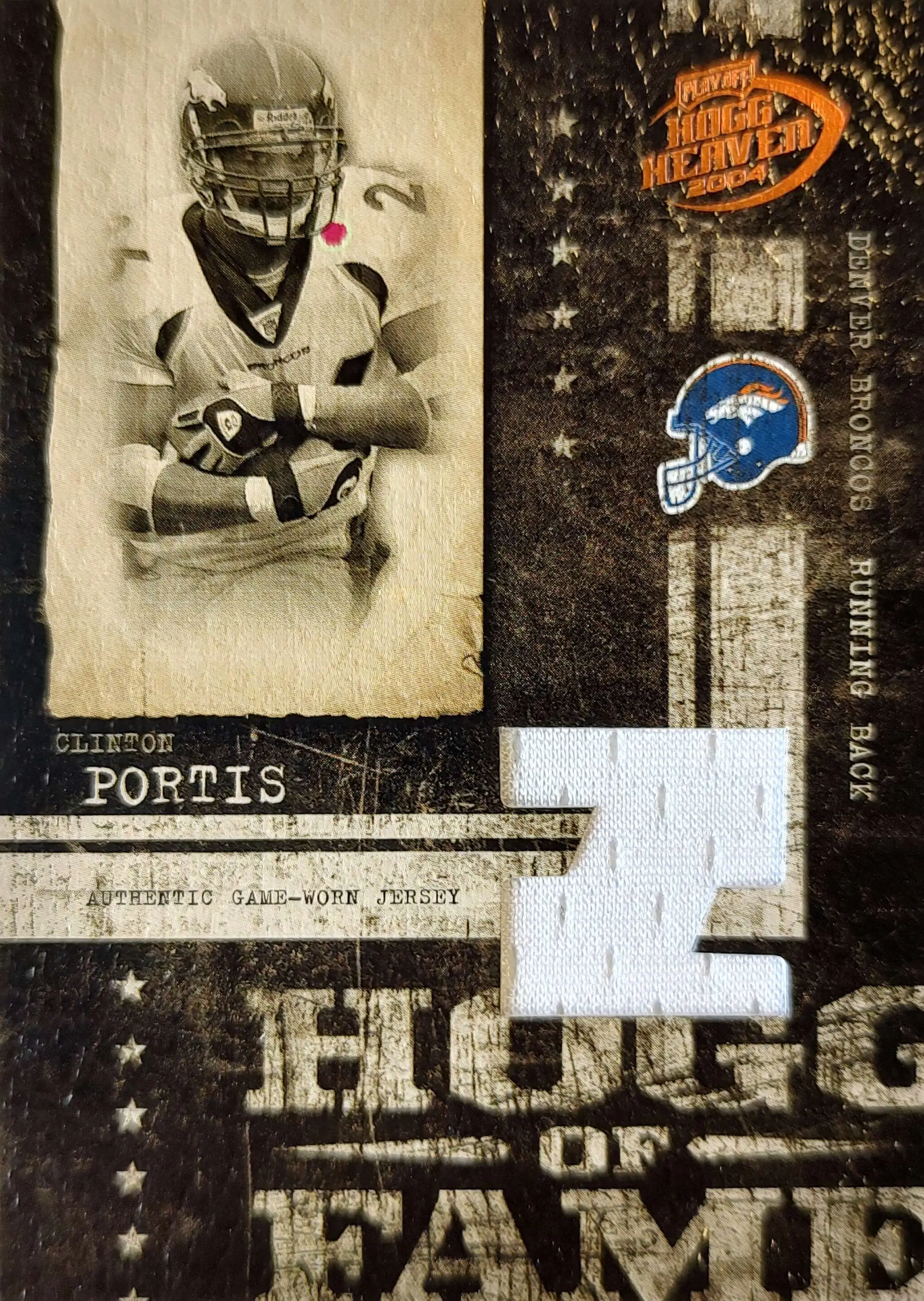 NFL 2004 Playoff Hogg Heaven Bronze 134/150 Clinton Portis HF-3