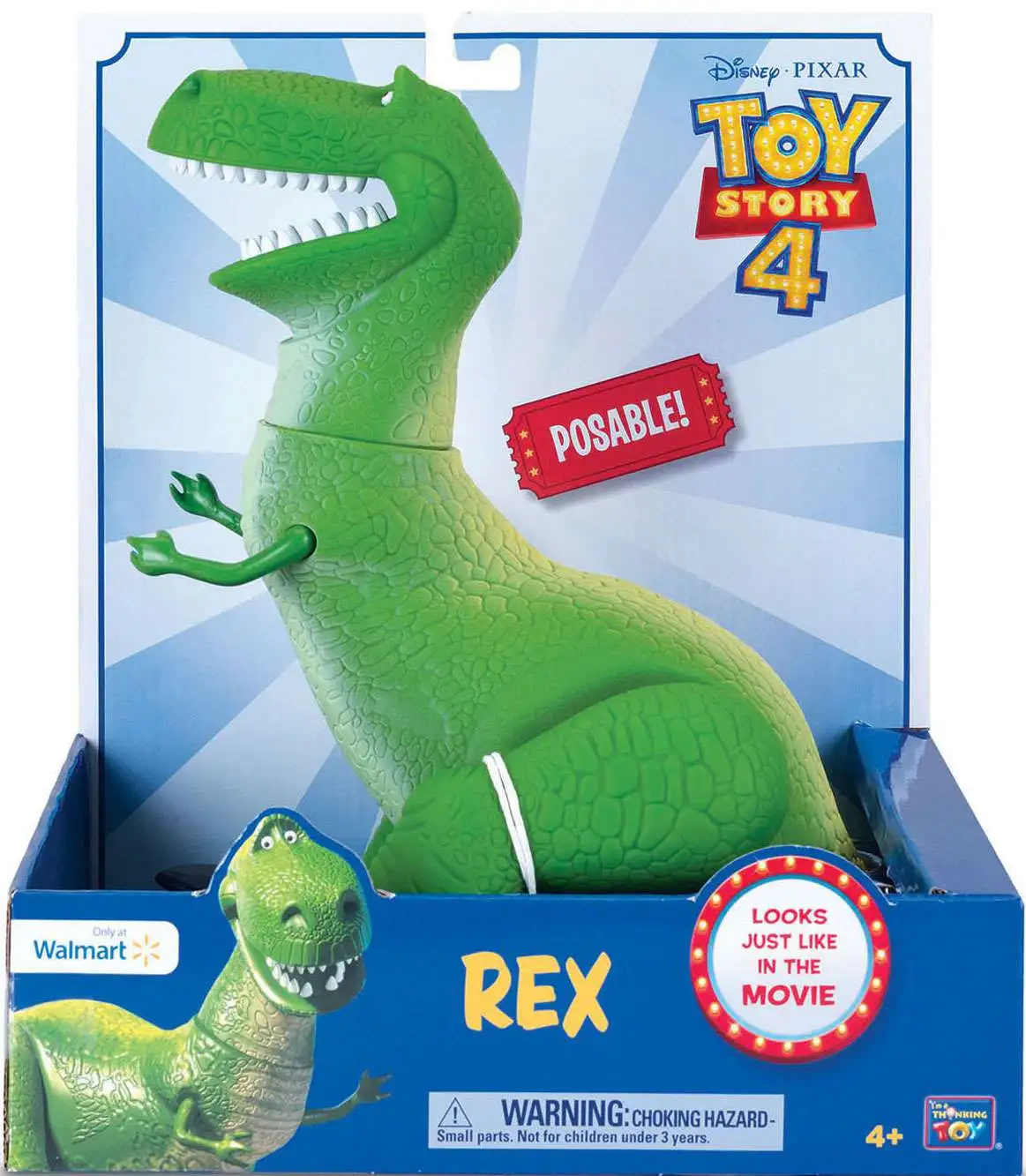 Toy Story Rex Talking Action Figure Vlr Eng Br