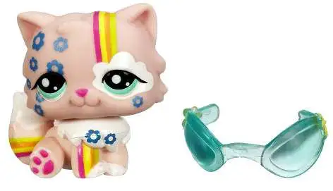 Figurine Littlest Pet Shop (LPS) Hasbro - Chat Main Coon #1582 Avec Accessoire Poste