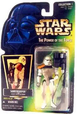 Star Wars A New Hope Power of the Force POTF2 Collection 1 Sandtrooper with Heavy Blaster Action Figure [Hologram Card]