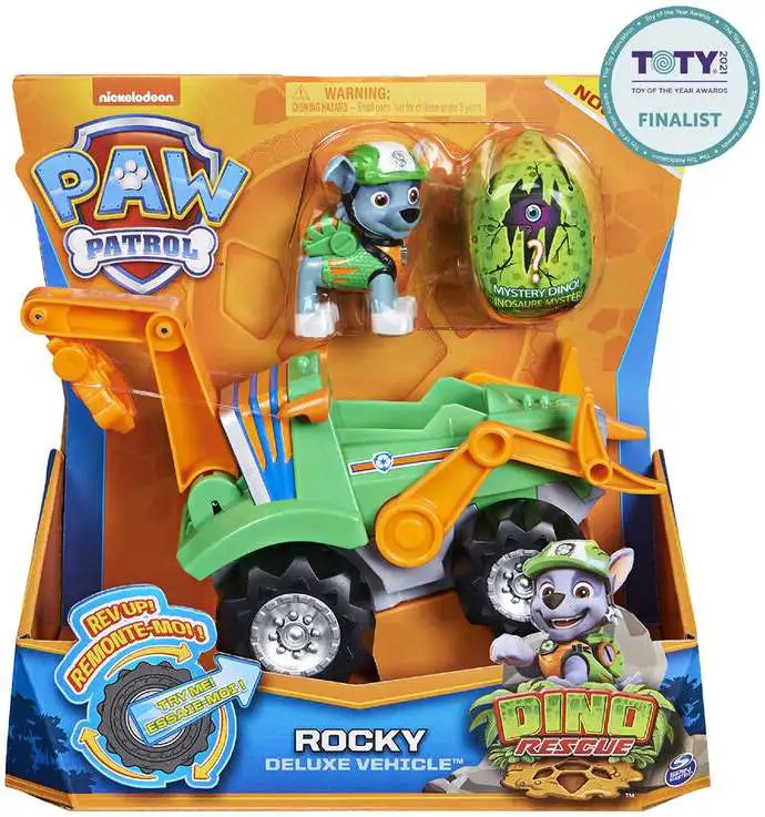 Nickelodeon Paw Patrol Rubble Deluxe Vehicle Dino Rescue "NEW" 