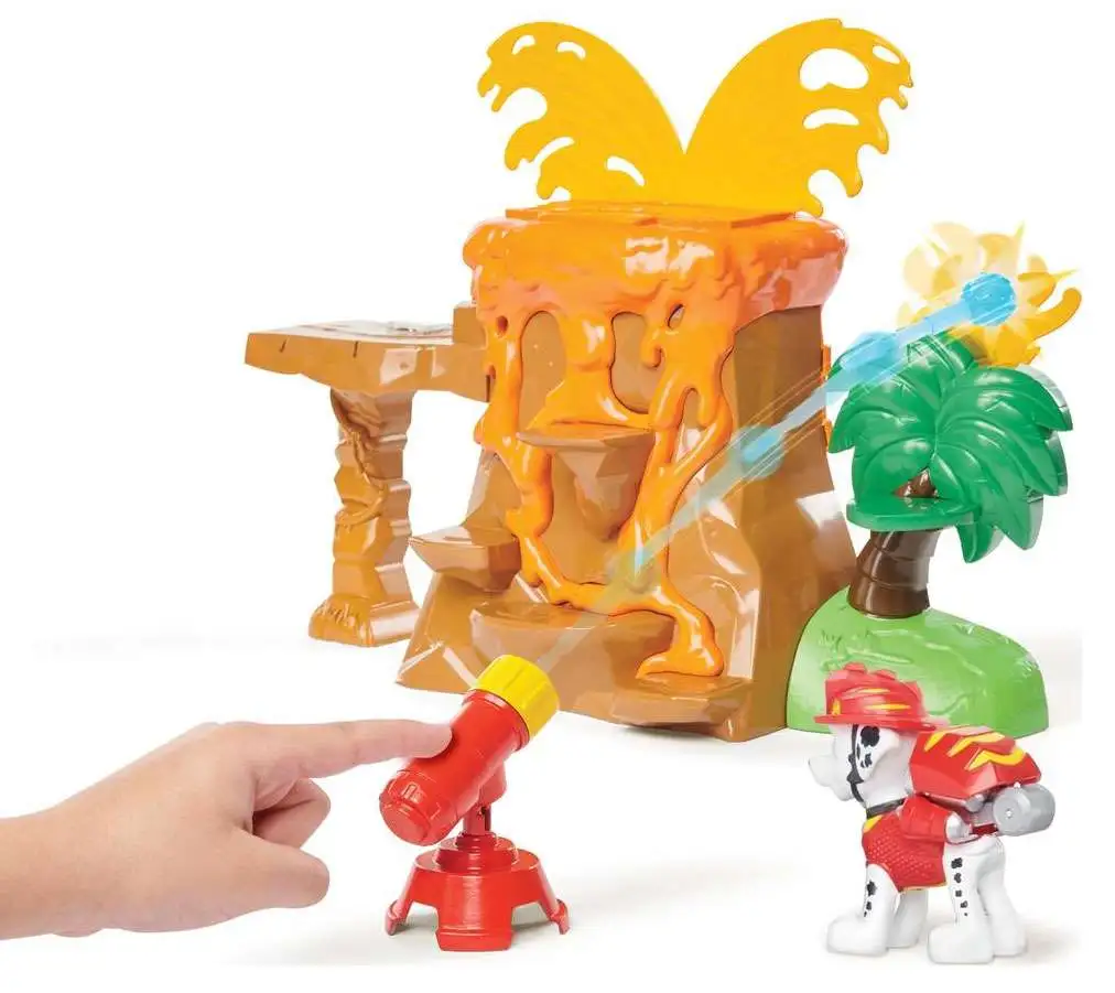 paw patrol dino volcano set