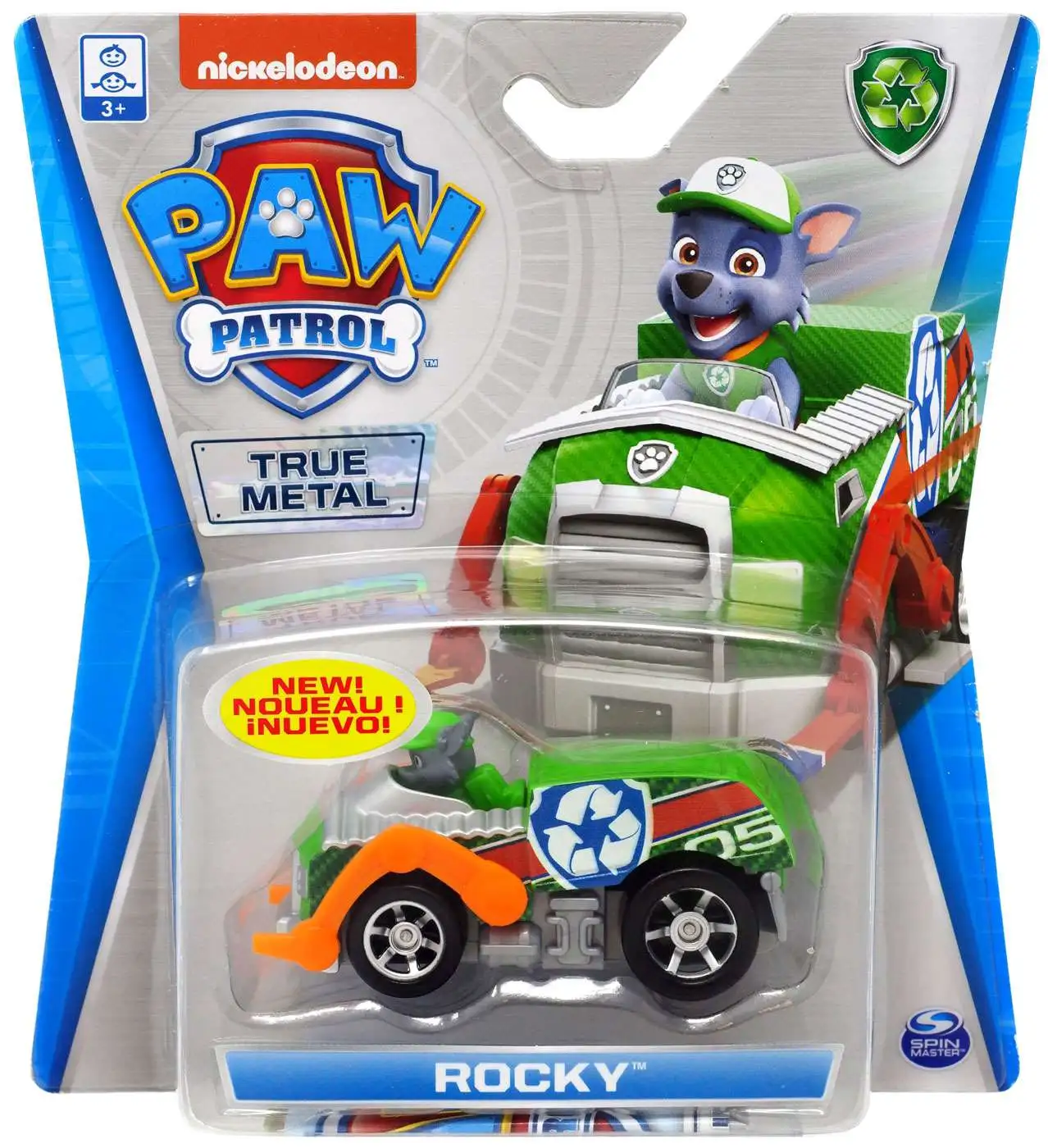 Paw Patrol True Metal Rocky Diecast Car [Version 1, Damaged Package]