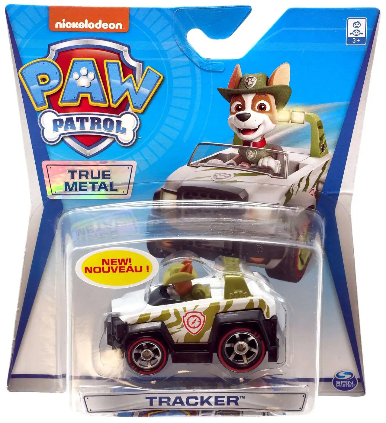 Paw Patrol True Metal Tracker Diecast Car Spin - ToyWiz