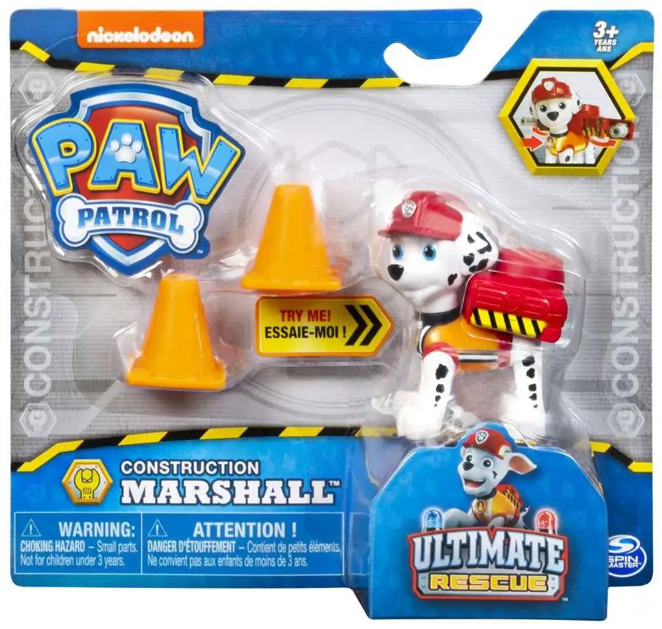 Paw Patrol Ultimate Rescue Construction Figure Marshall NEW 