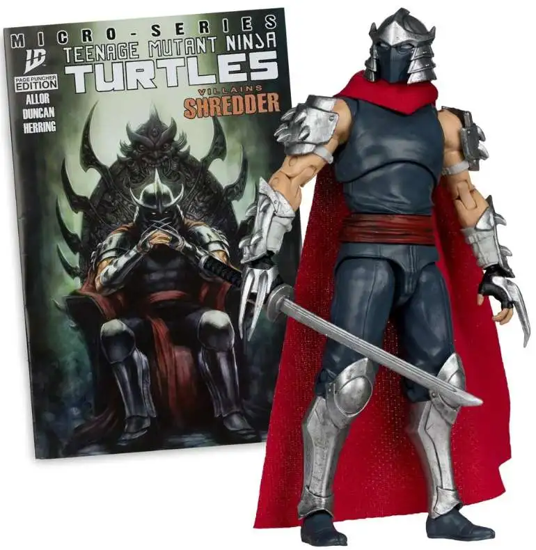 McFarlane Toys Teenage Mutant Ninja Turtles Page Punchers Shredder Action Figure with Comic Book