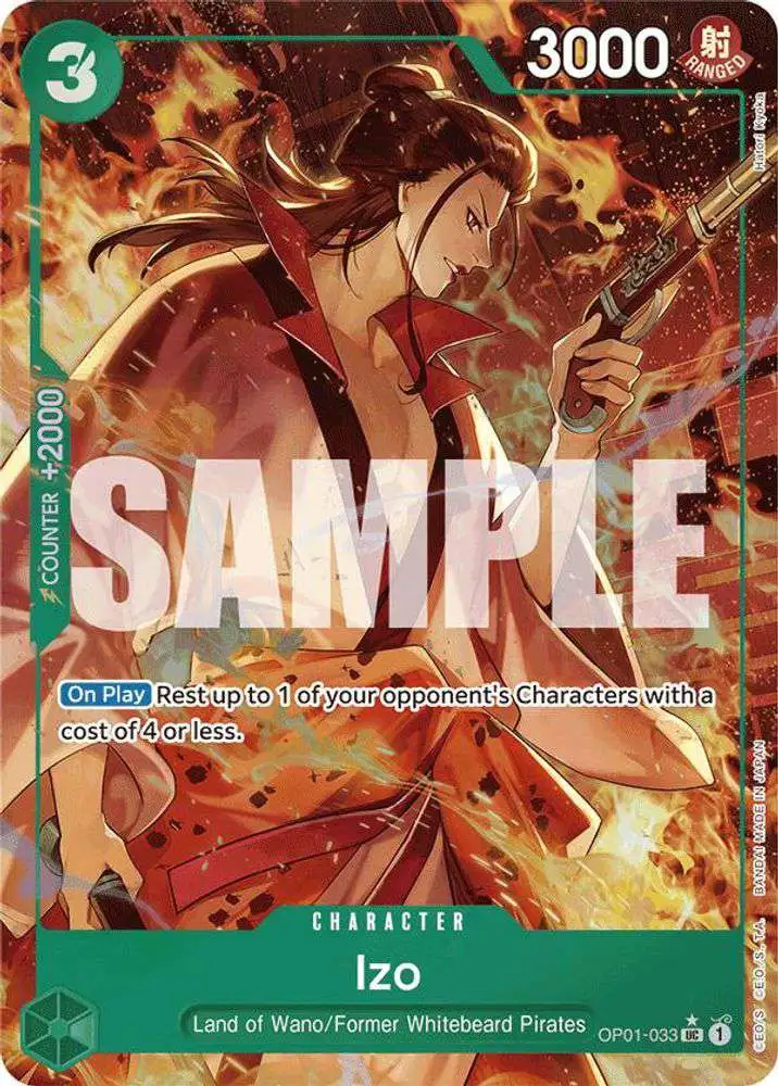 izo one piece card game OP01-033 UC Pirate Flag Foil Japanese TCG ToysOneJapan R Number One Piece - Premium Booster