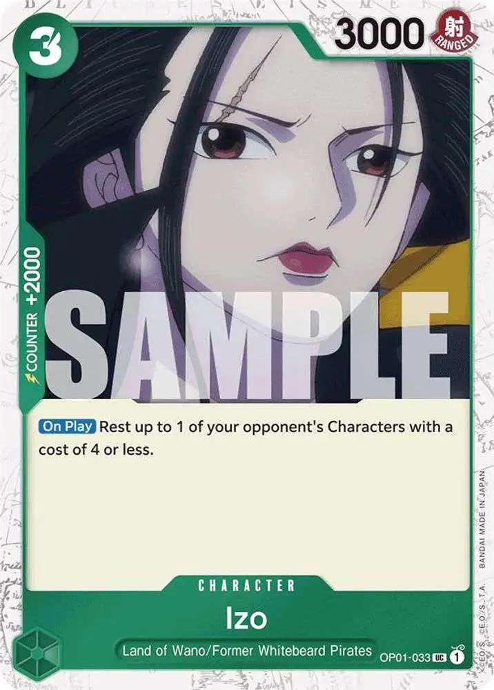 One Piece Trading Card Game Premium Booster Uncommon Izo OP01-033 [Jolly Roger Foil]