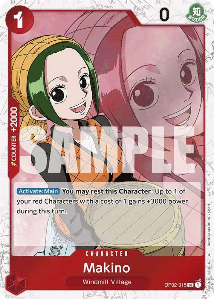 One Piece Trading Card Game Premium Booster Uncommon Makino OP02-015 [Jolly Roger Foil]