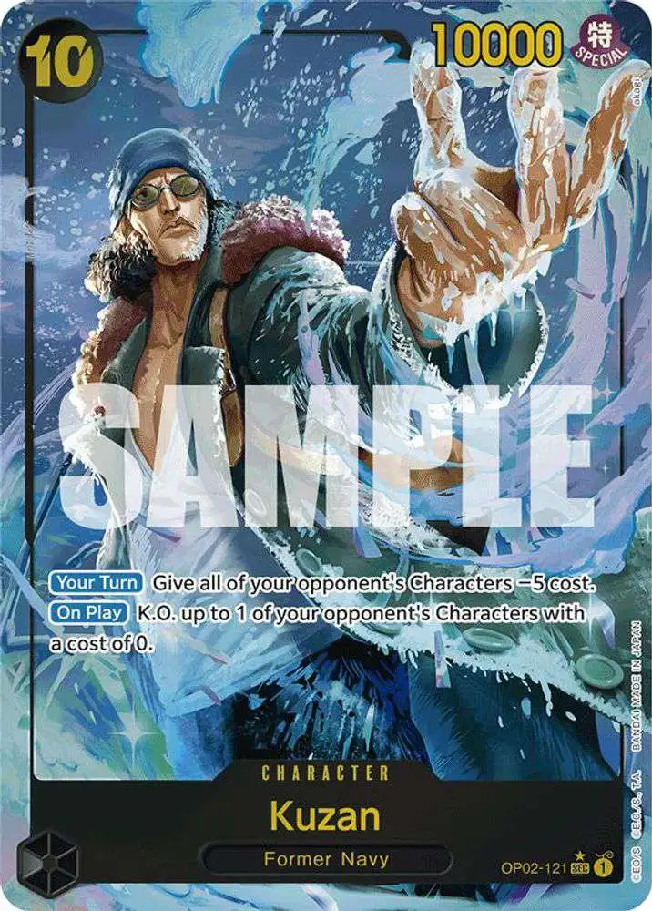 one piece card game aokiji OP12-043 Kuzan (R*) The item available is listed in the Title This Kuzan card is so